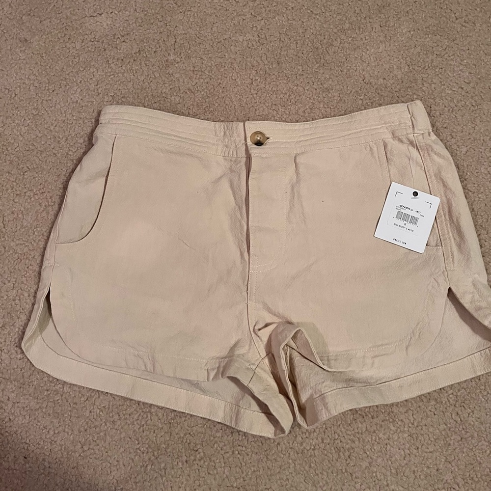 O’Neill lightweight linen beige shorts size small/medium